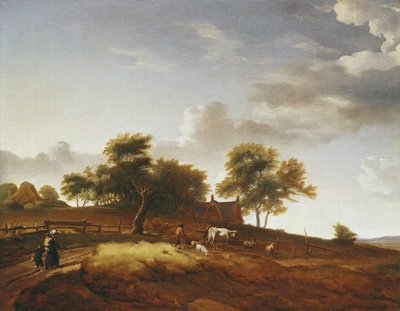 Eine Landschaft von Adriaen van de Velde